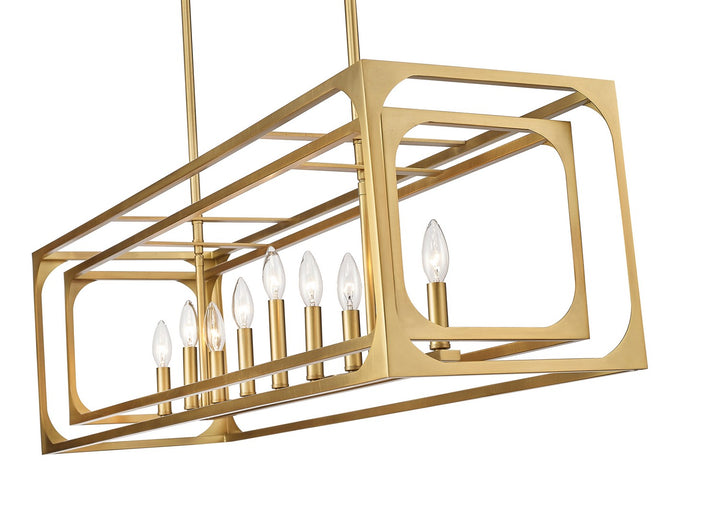 Z-Lite Easton 3038-9L-RB Pendant Light - Rubbed Brass