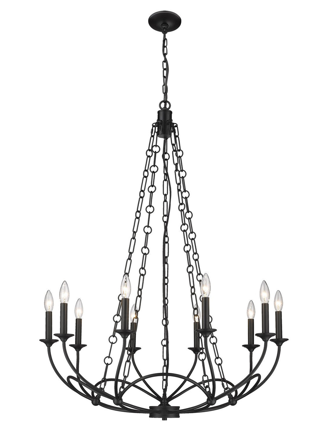 Z-Lite Arabella 3500-10MB Chandelier Light - Matte Black