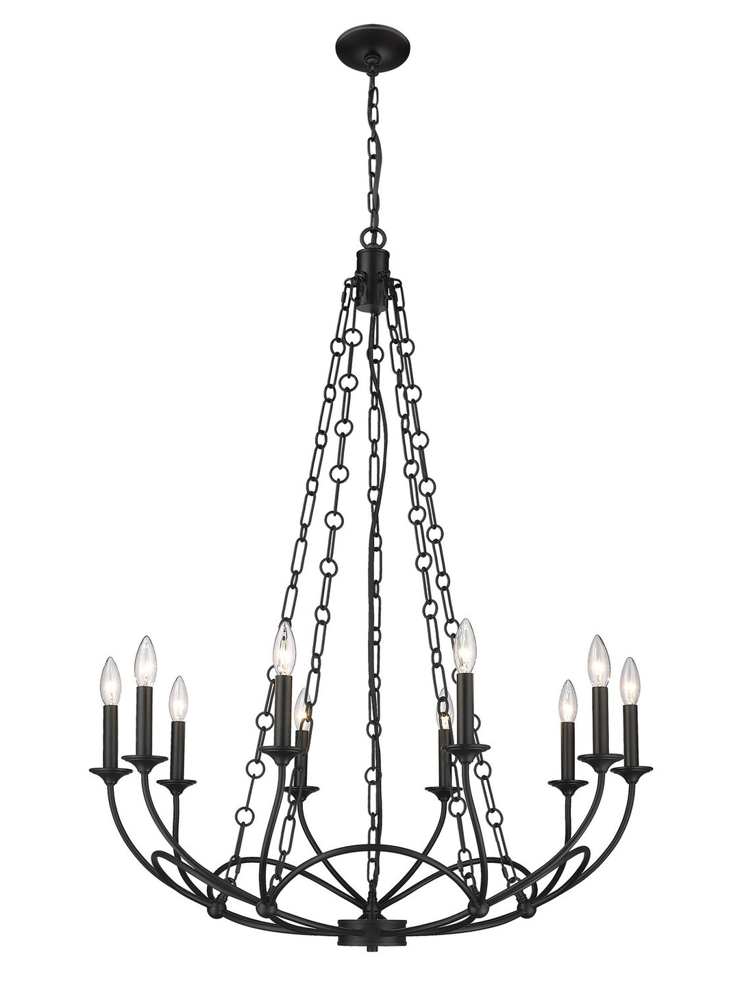 Z-Lite Arabella 3500-10MB Chandelier Light - Matte Black