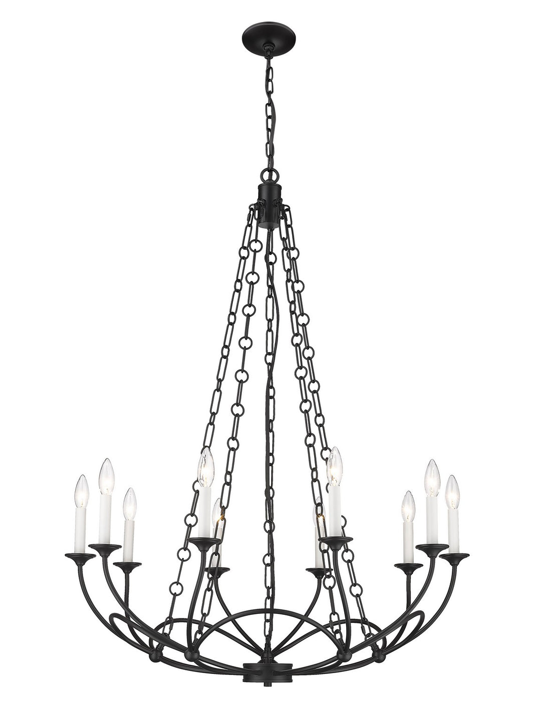 Z-Lite Arabella 3500-10MB Chandelier Light - Matte Black