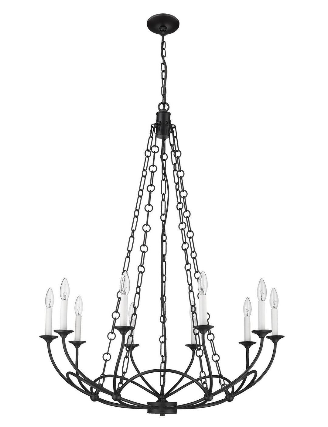 Z-Lite Arabella 3500-10MB Chandelier Light - Matte Black