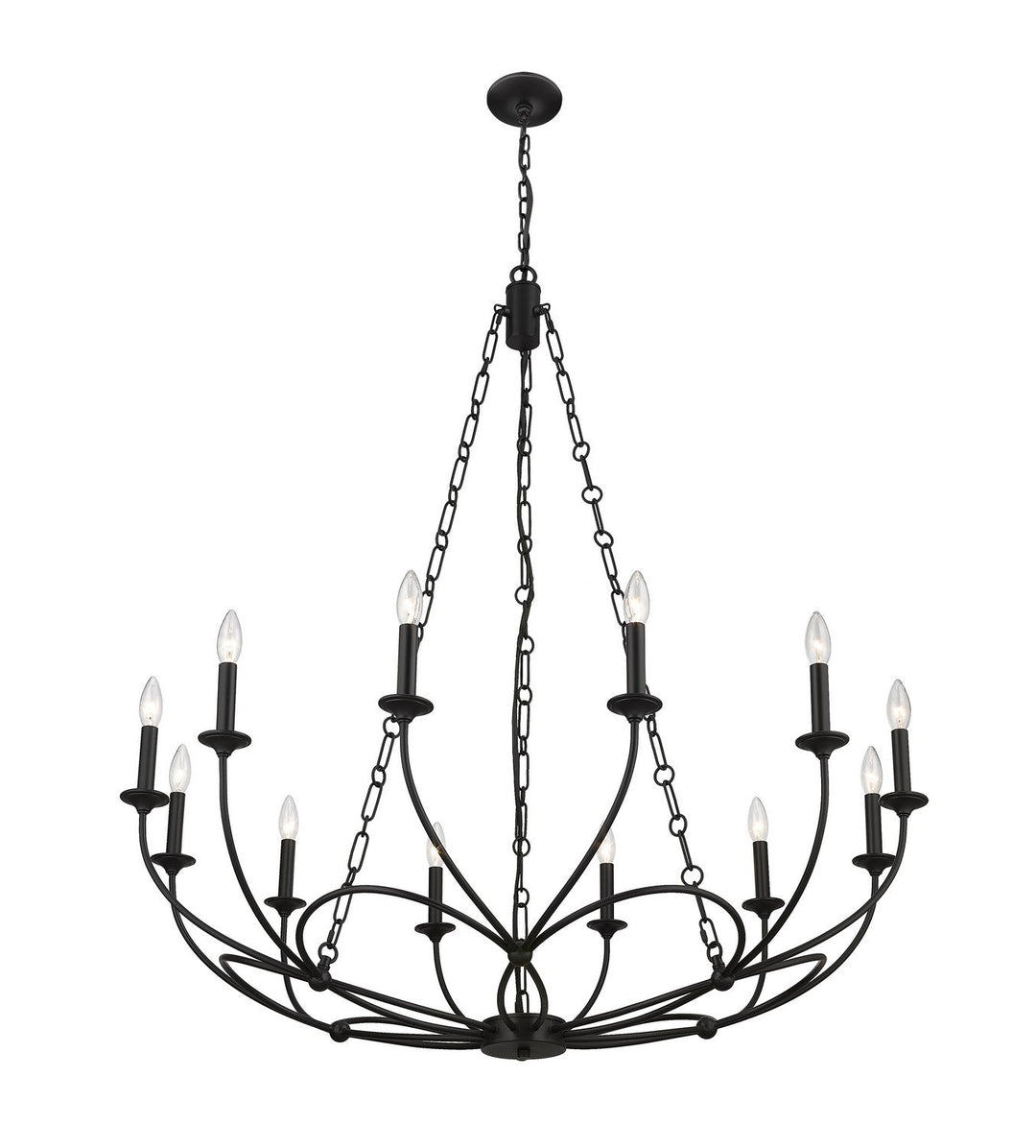Z-Lite Arabella 3500-12MB Chandelier Light - Matte Black