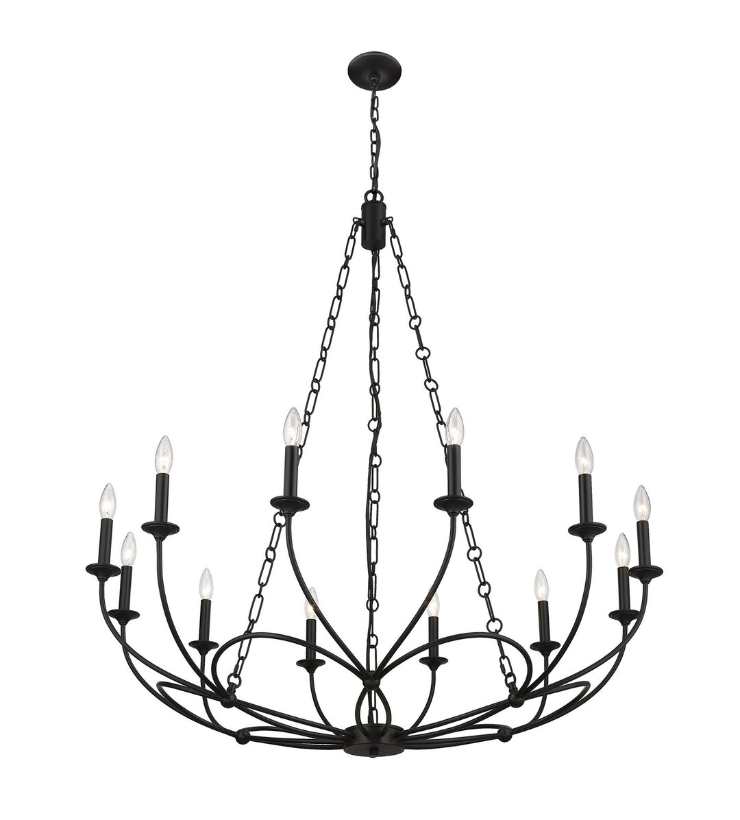 Z-Lite Arabella 3500-12MB Chandelier Light - Matte Black