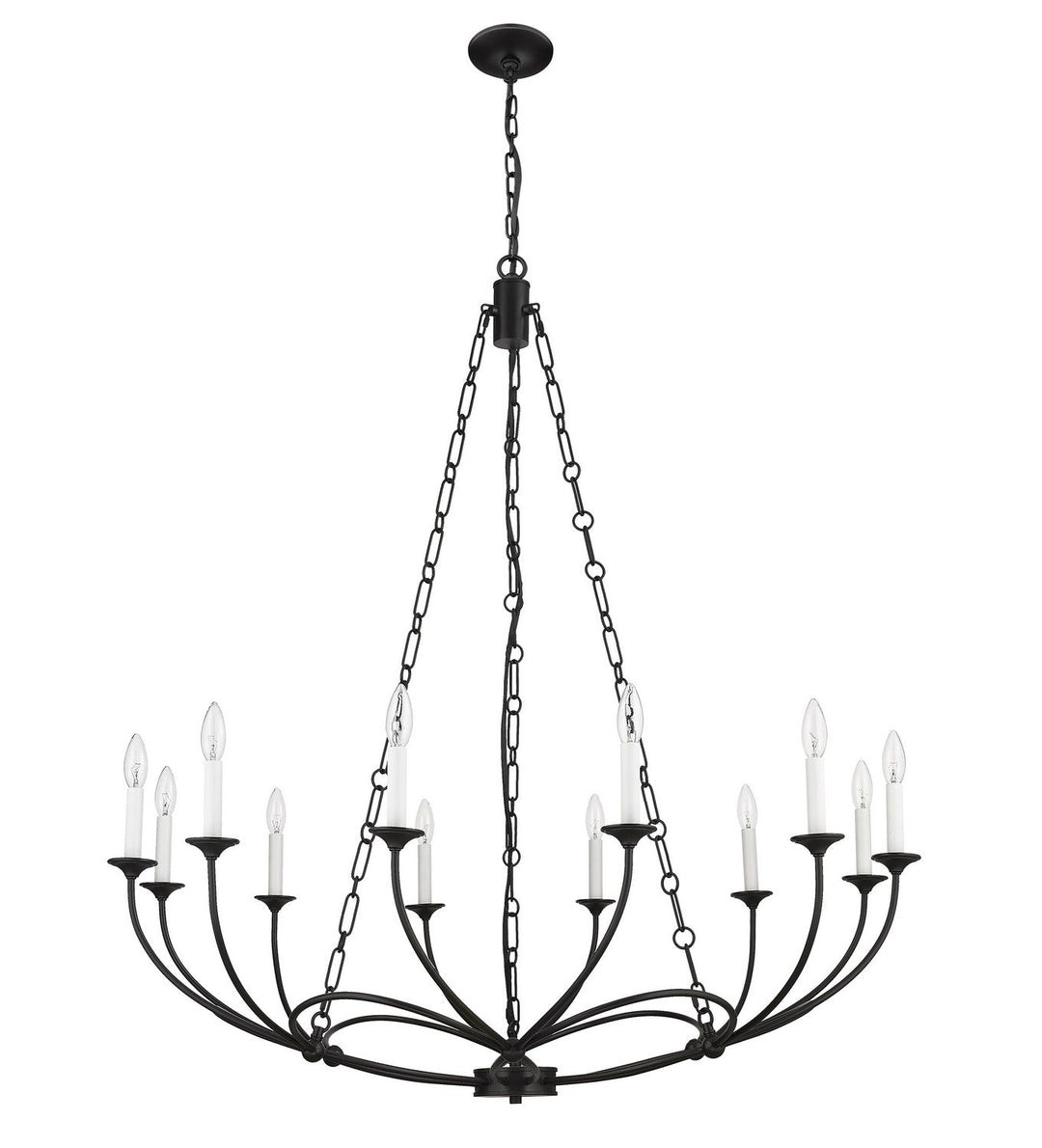 Z-Lite Arabella 3500-12MB Chandelier Light - Matte Black