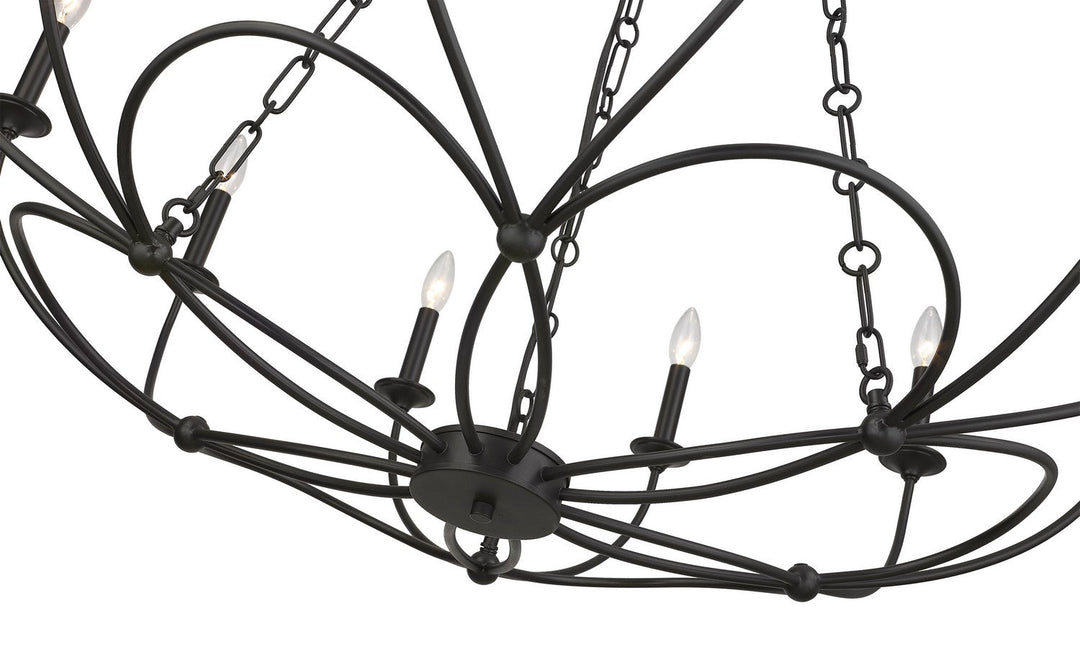 Z-Lite Arabella 3500-12MB Chandelier Light - Matte Black