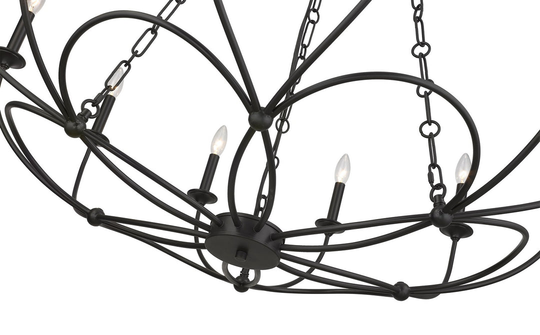Z-Lite Arabella 3500-12MB Chandelier Light - Matte Black