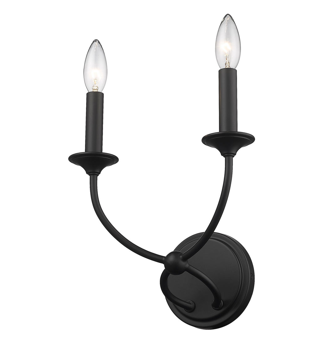 Z-Lite Arabella 3500-2S-MB Wall Sconce Light - Matte Black