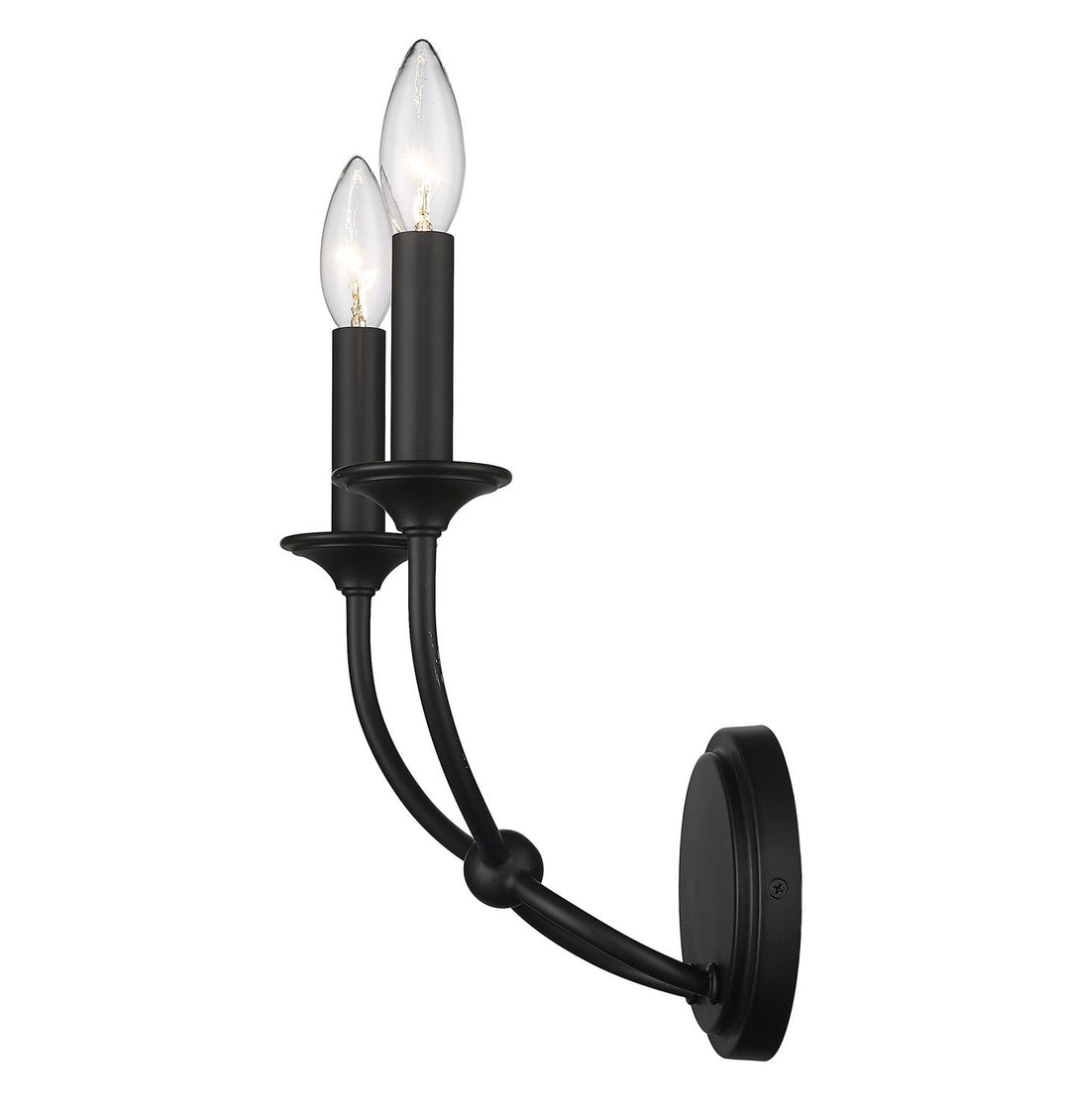 Z-Lite Arabella 3500-2S-MB Wall Sconce Light - Matte Black