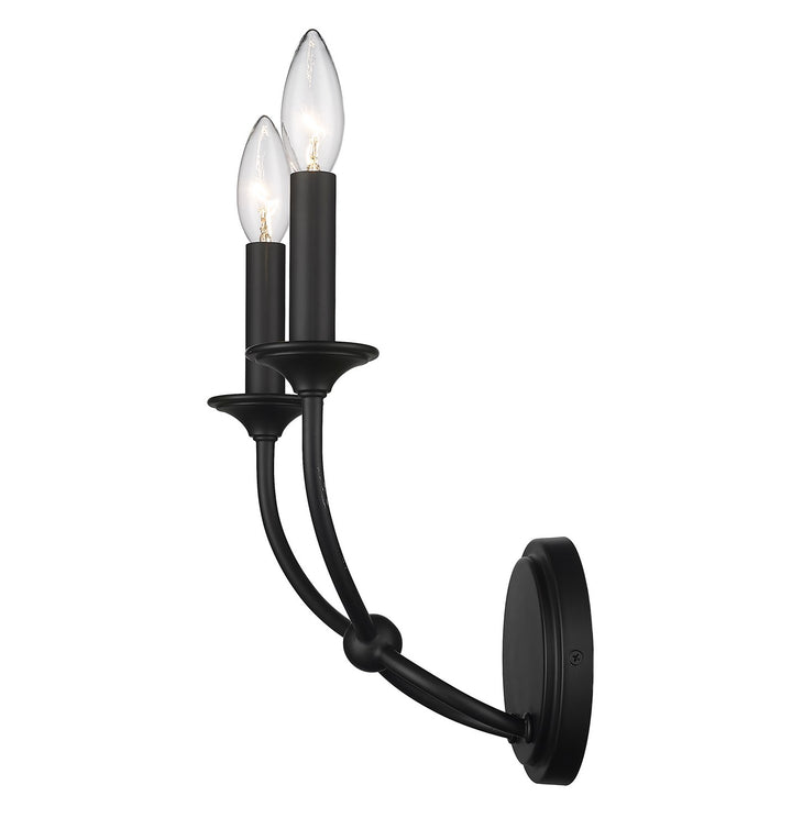 Z-Lite Arabella 3500-2S-MB Wall Sconce Light - Matte Black