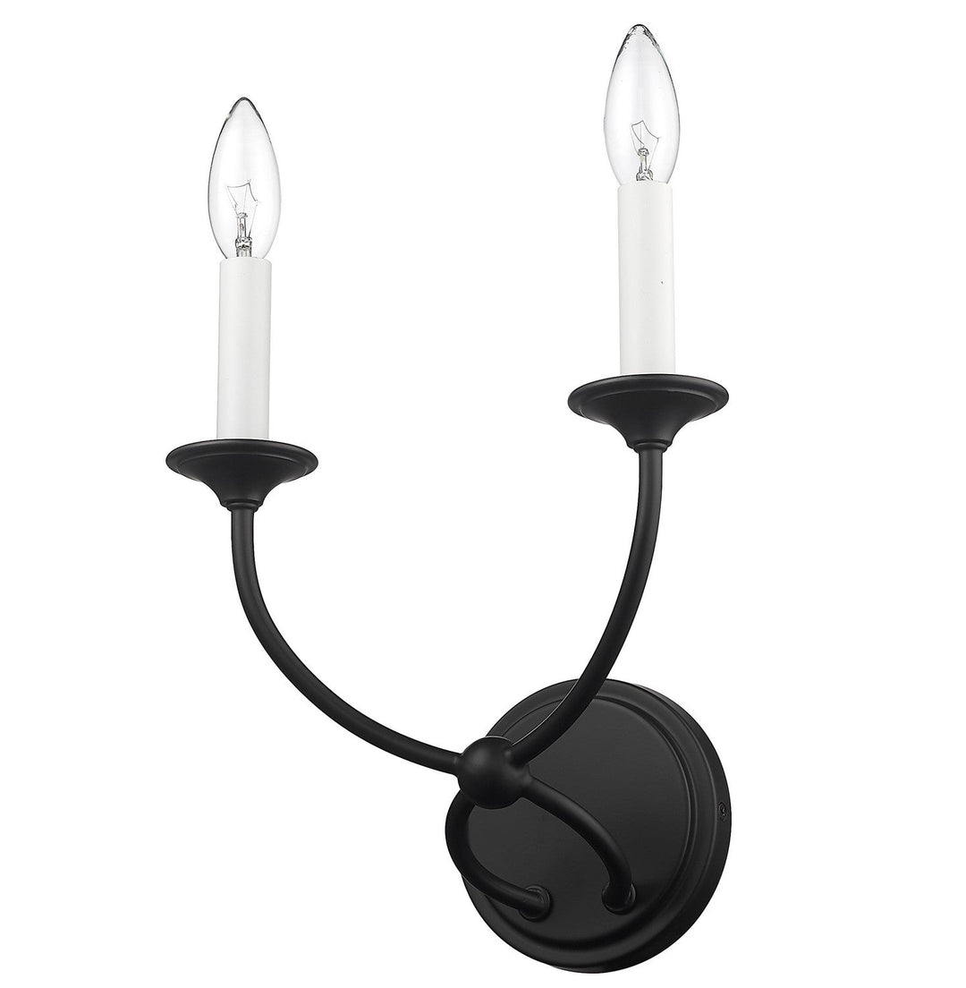 Z-Lite Arabella 3500-2S-MB Wall Sconce Light - Matte Black