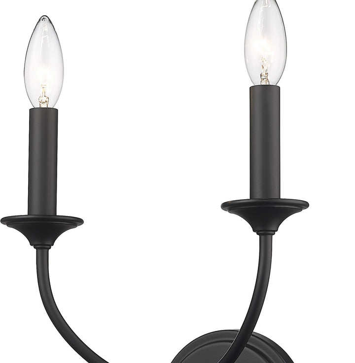 Z-Lite Arabella 3500-2S-MB Wall Sconce Light - Matte Black