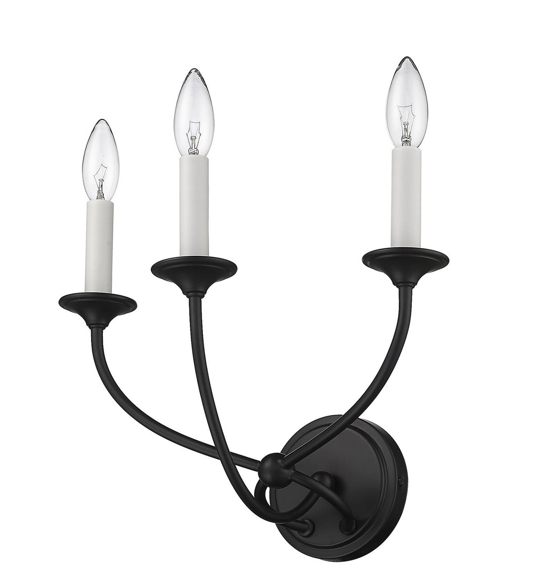 Z-Lite Arabella 3500-3S-MB Wall Sconce Light - Matte Black