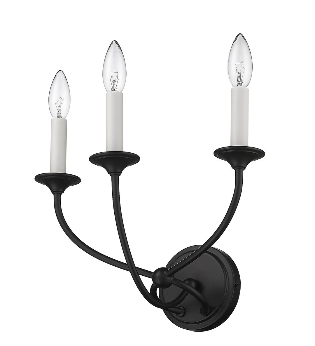 Z-Lite Arabella 3500-3S-MB Wall Sconce Light - Matte Black