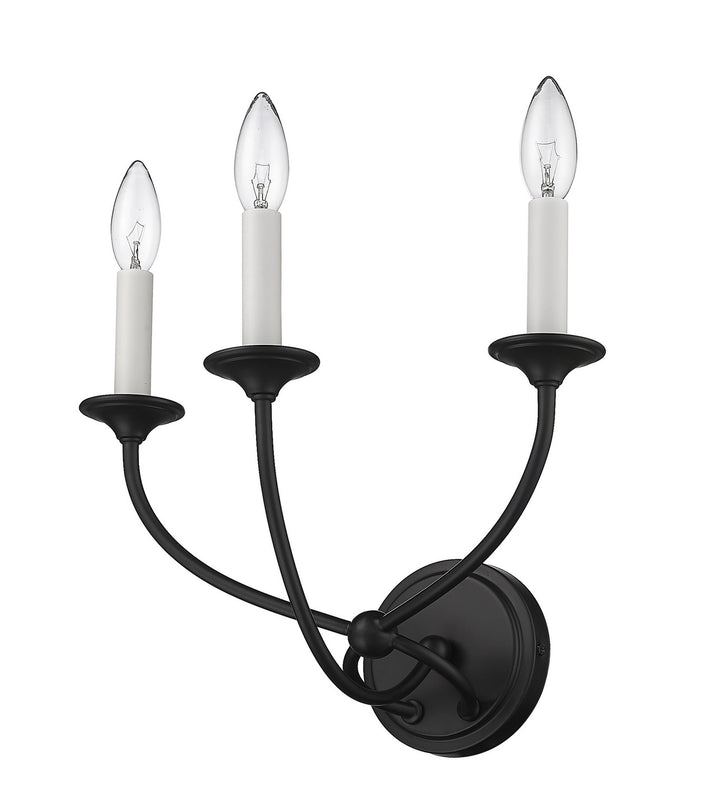 Z-Lite Arabella 3500-3S-MB Wall Sconce Light - Matte Black