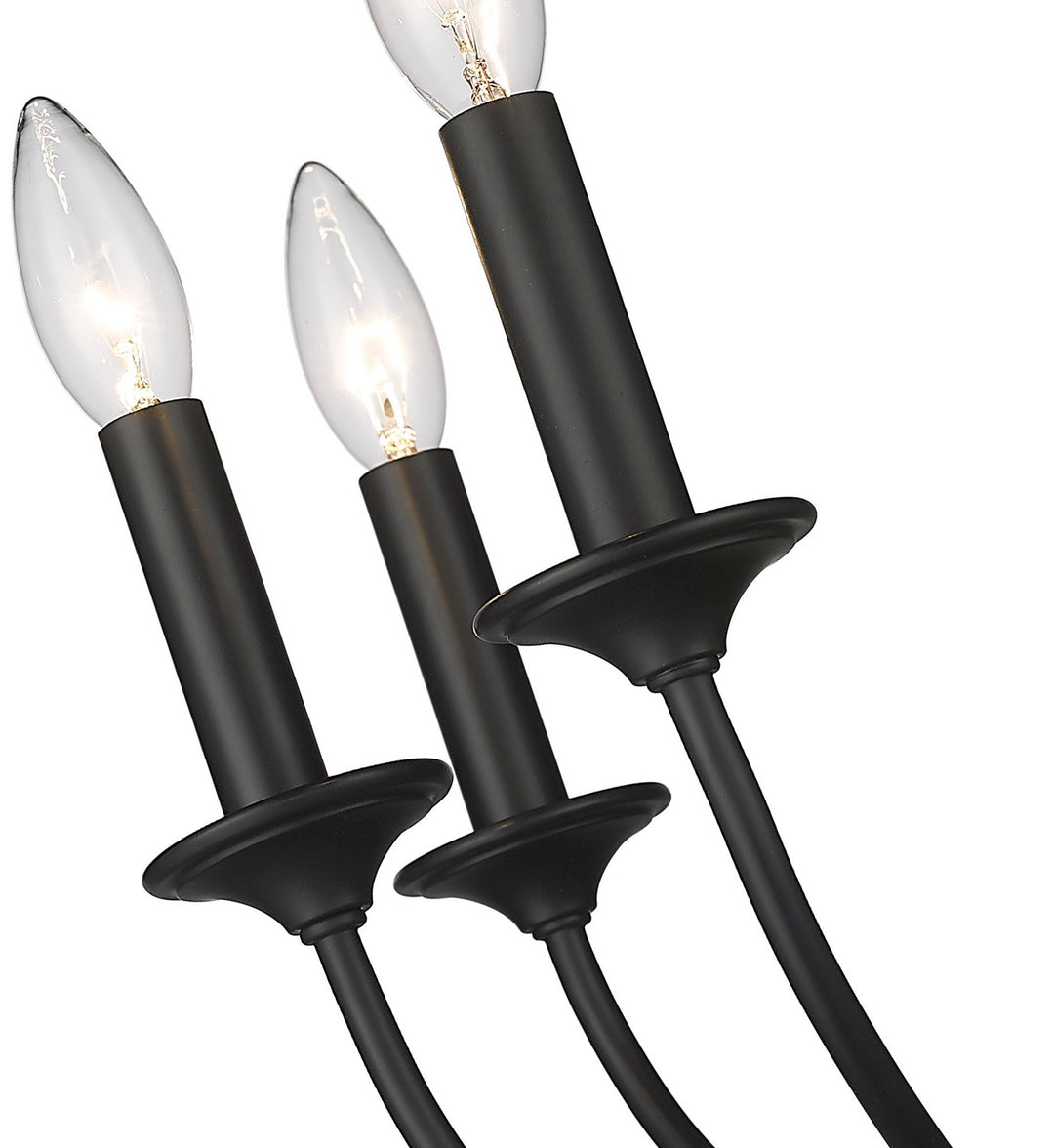 Z-Lite Arabella 3500-3S-MB Wall Sconce Light - Matte Black