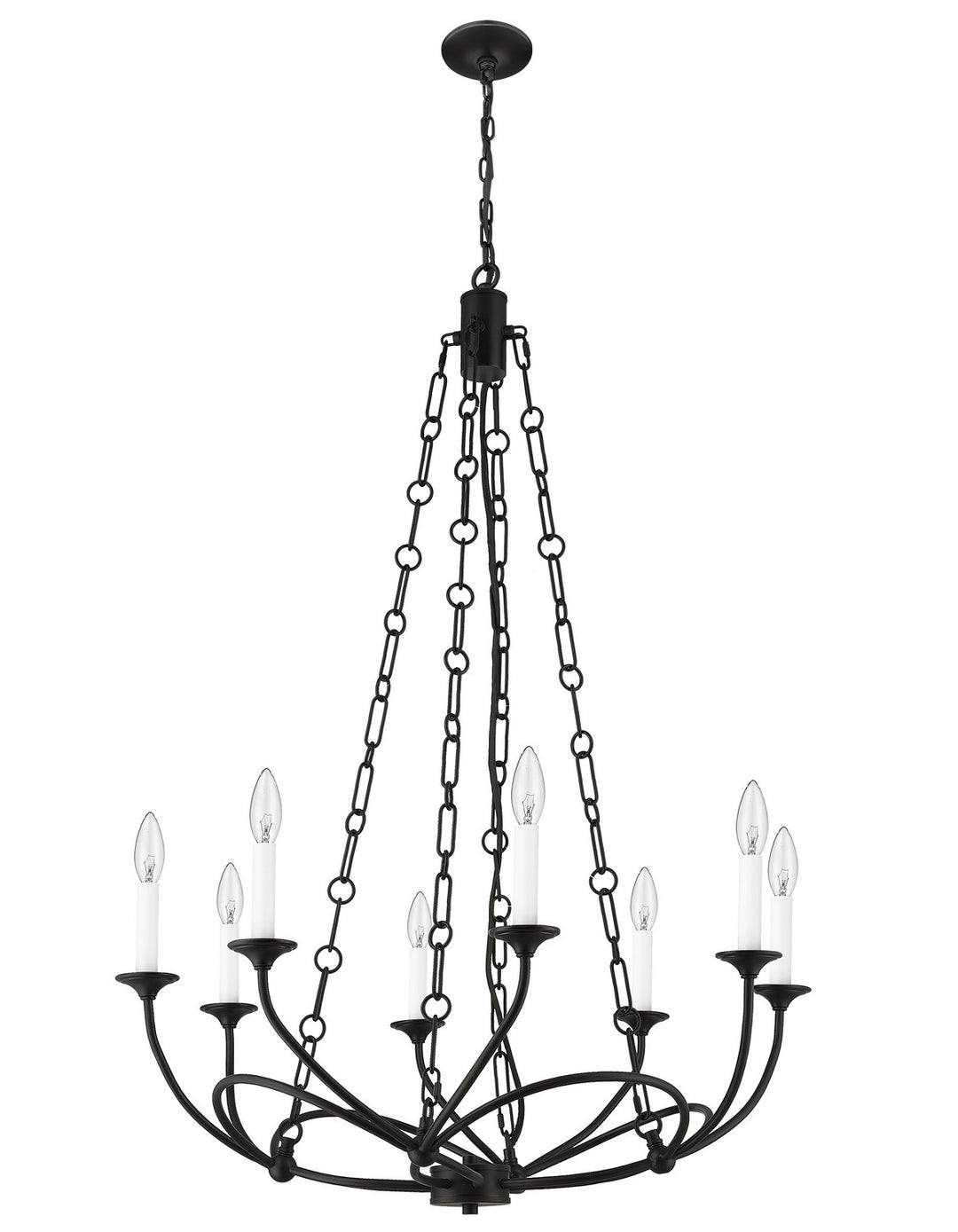 Z-Lite Arabella 3500-8MB Chandelier Light - Matte Black