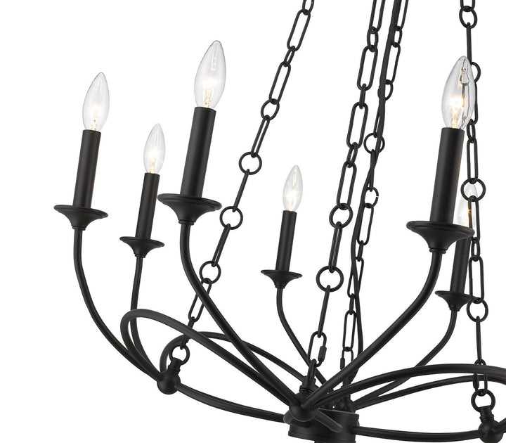 Z-Lite Arabella 3500-8MB Chandelier Light - Matte Black