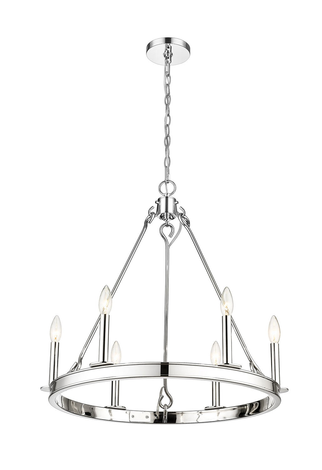 Z-Lite Barclay 482R-6PN Chandelier Light - Polished Nickel