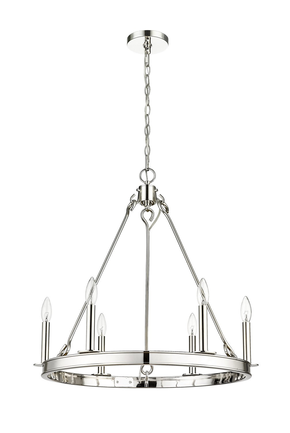 Z-Lite Barclay 482R-6PN Chandelier Light - Polished Nickel