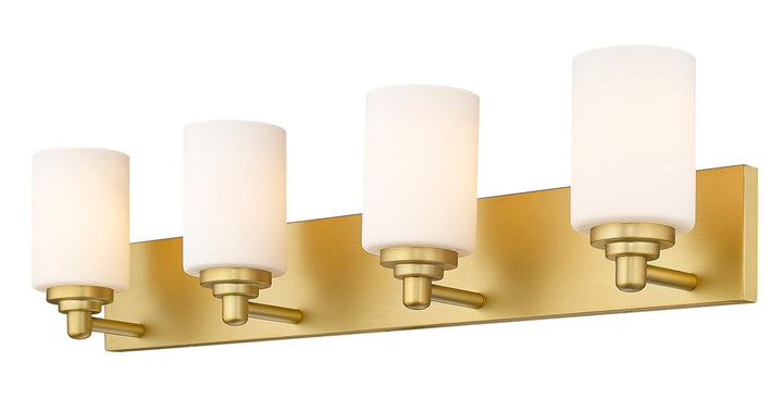 Z-Lite Soledad 485-4V-BG Bath Vanity Light 32 in. wide - Brushed Gold