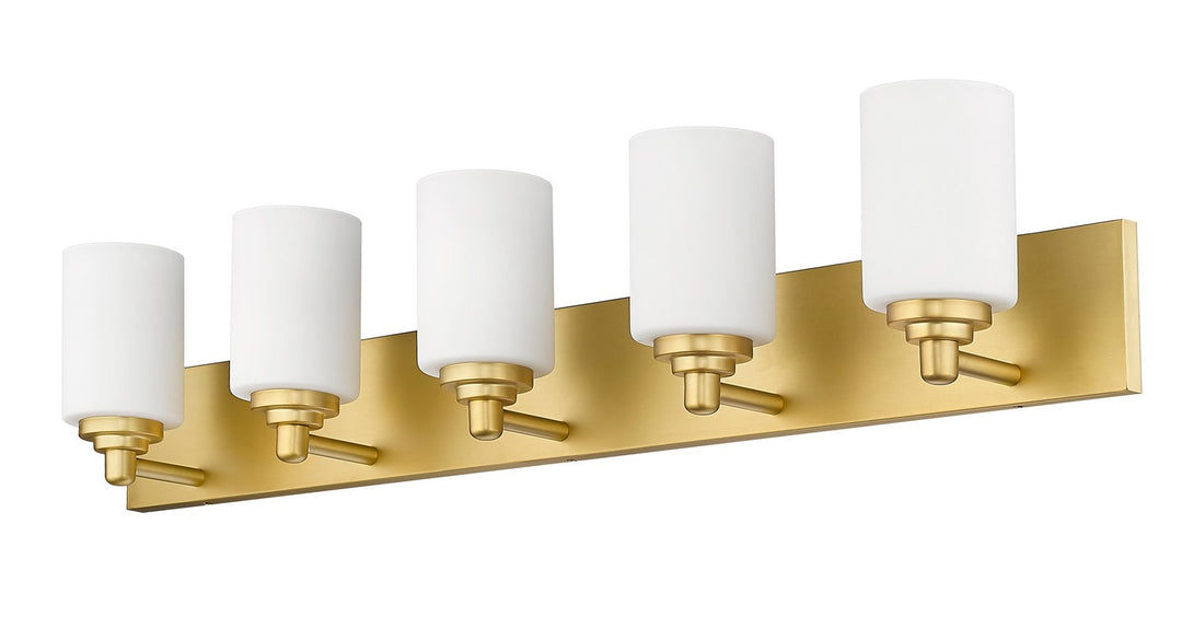 Z-Lite Soledad 485-5V-BG Bath Vanity Light 39 in. wide - Brushed Gold