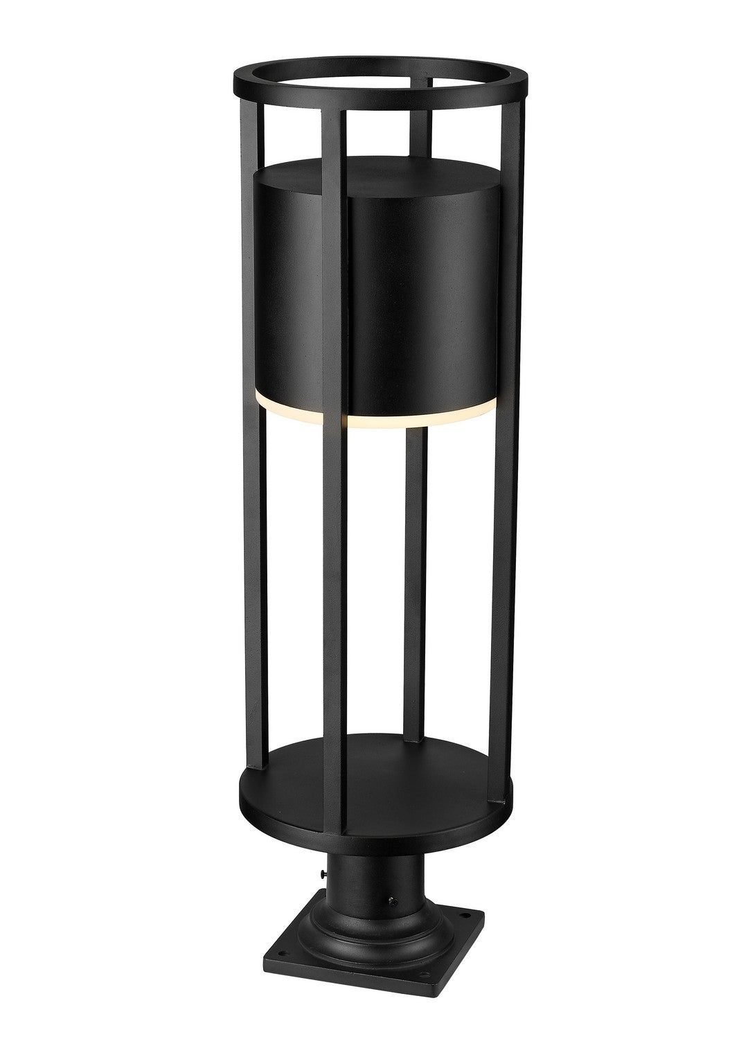 Z-Lite Lighting 517PHB-533PM-BK-LED  Luca Modern Outdoor Black