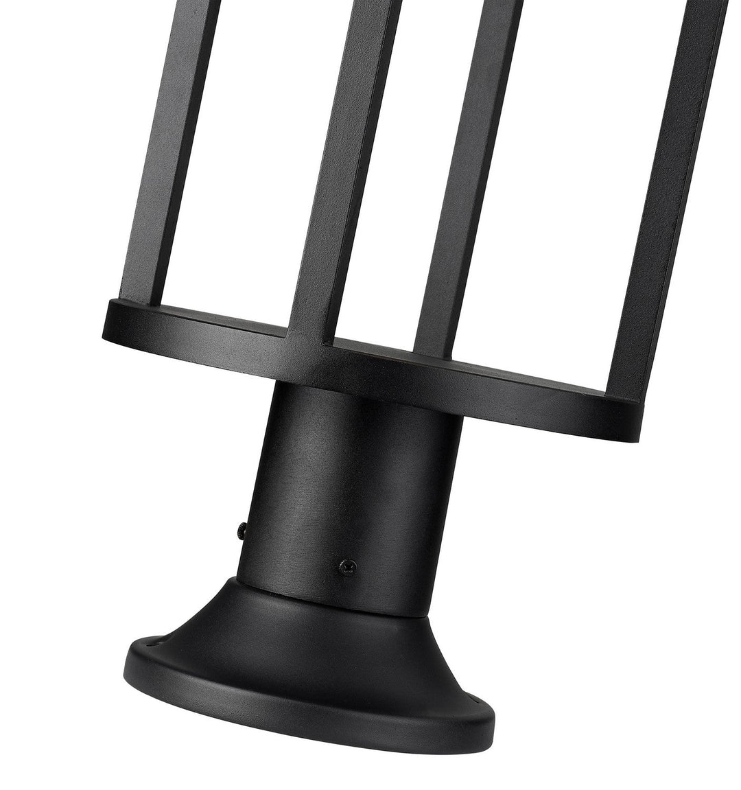 Z-Lite Lighting 517PHB-553PM-BK-LED  Luca Outdoor Black