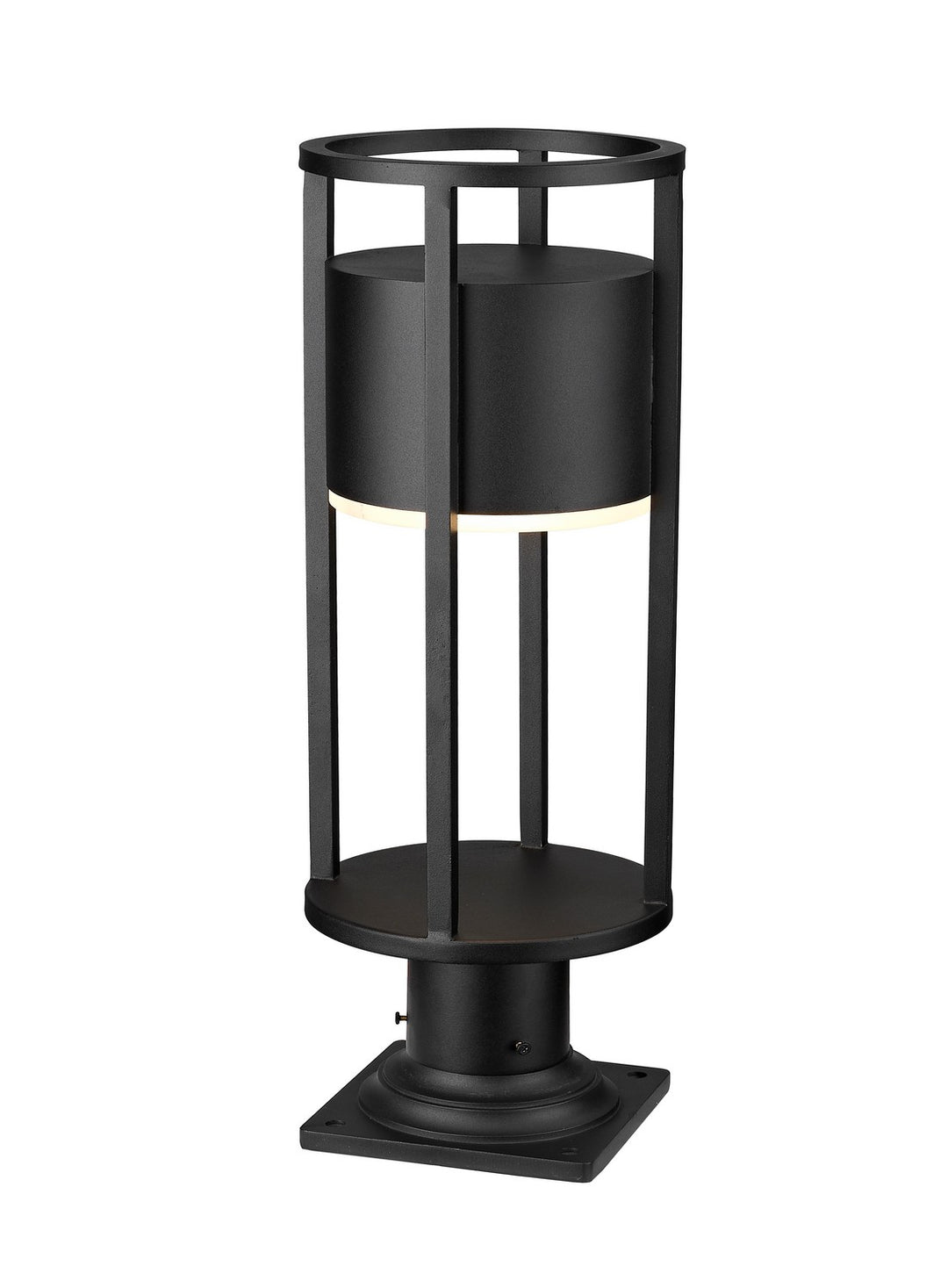 Z-Lite Lighting 517PHM-533PM-BK-LED  Luca Outdoor Black