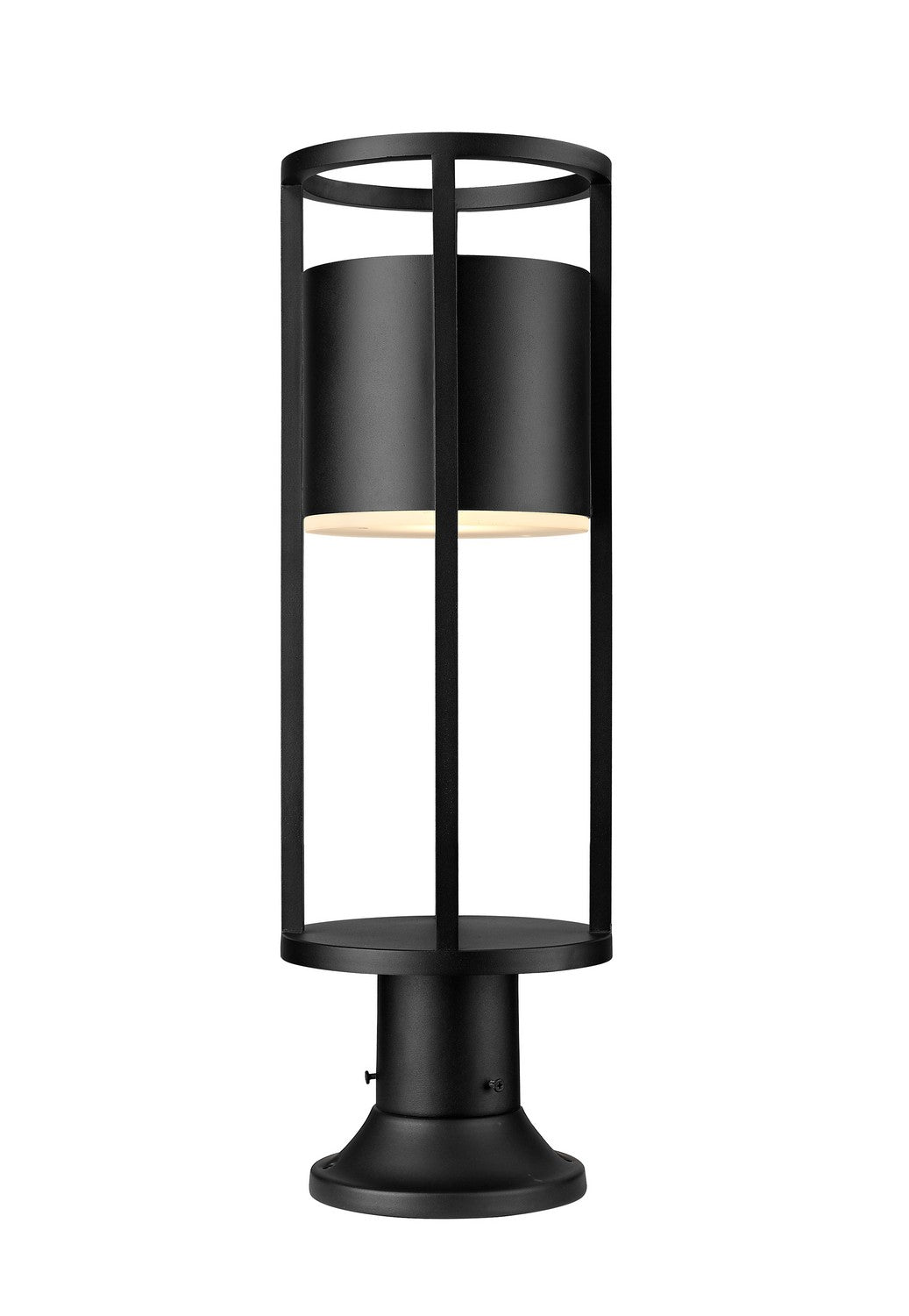 Z-Lite Lighting 517PHM-553PM-BK-LED Modern Luca Outdoor Black