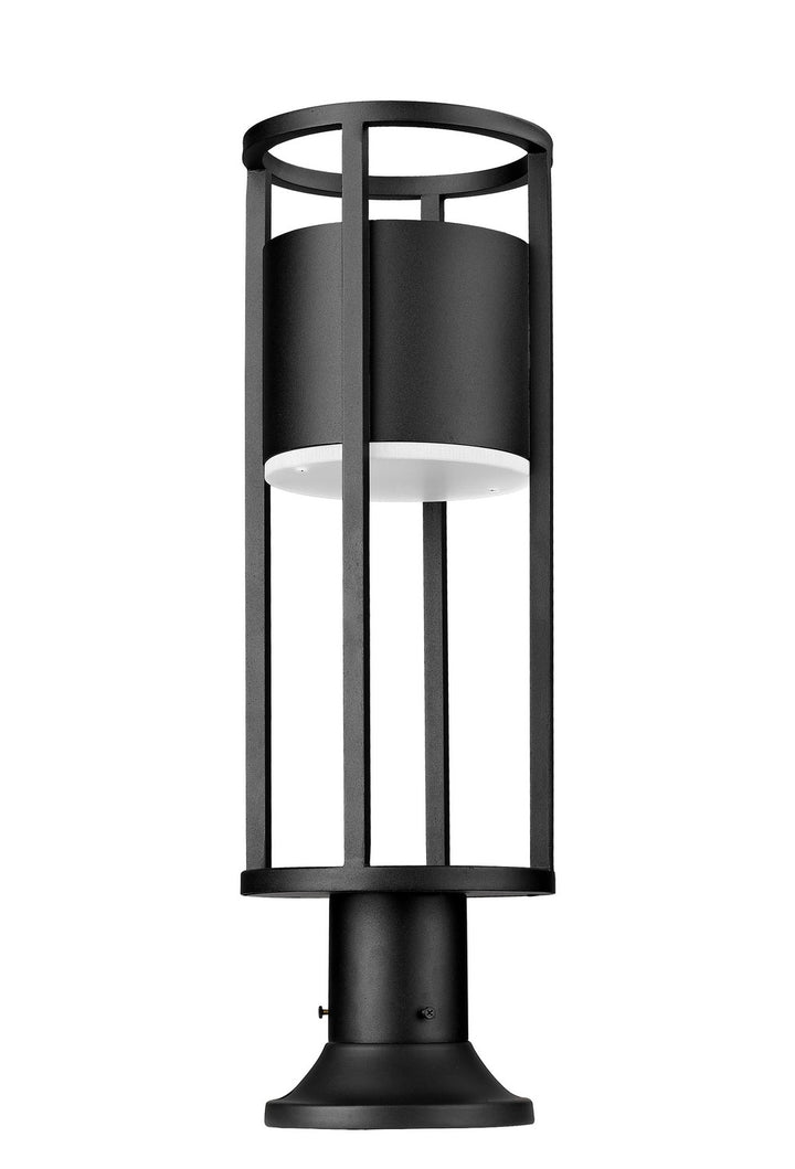 Z-Lite Lighting 517PHM-553PM-BK-LED Modern Luca Outdoor Black