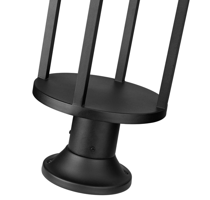Z-Lite Lighting 517PHM-553PM-BK-LED Modern Luca Outdoor Black