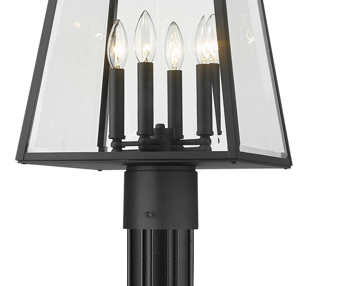 Z-Lite Lighting 521PHBR-519P-BK  Broughton Outdoor Black