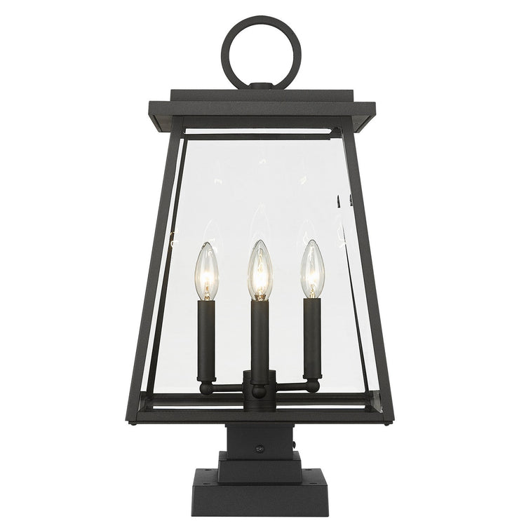 Z-Lite Lighting 521PHBS-SQPM-BK  Broughton Outdoor Black