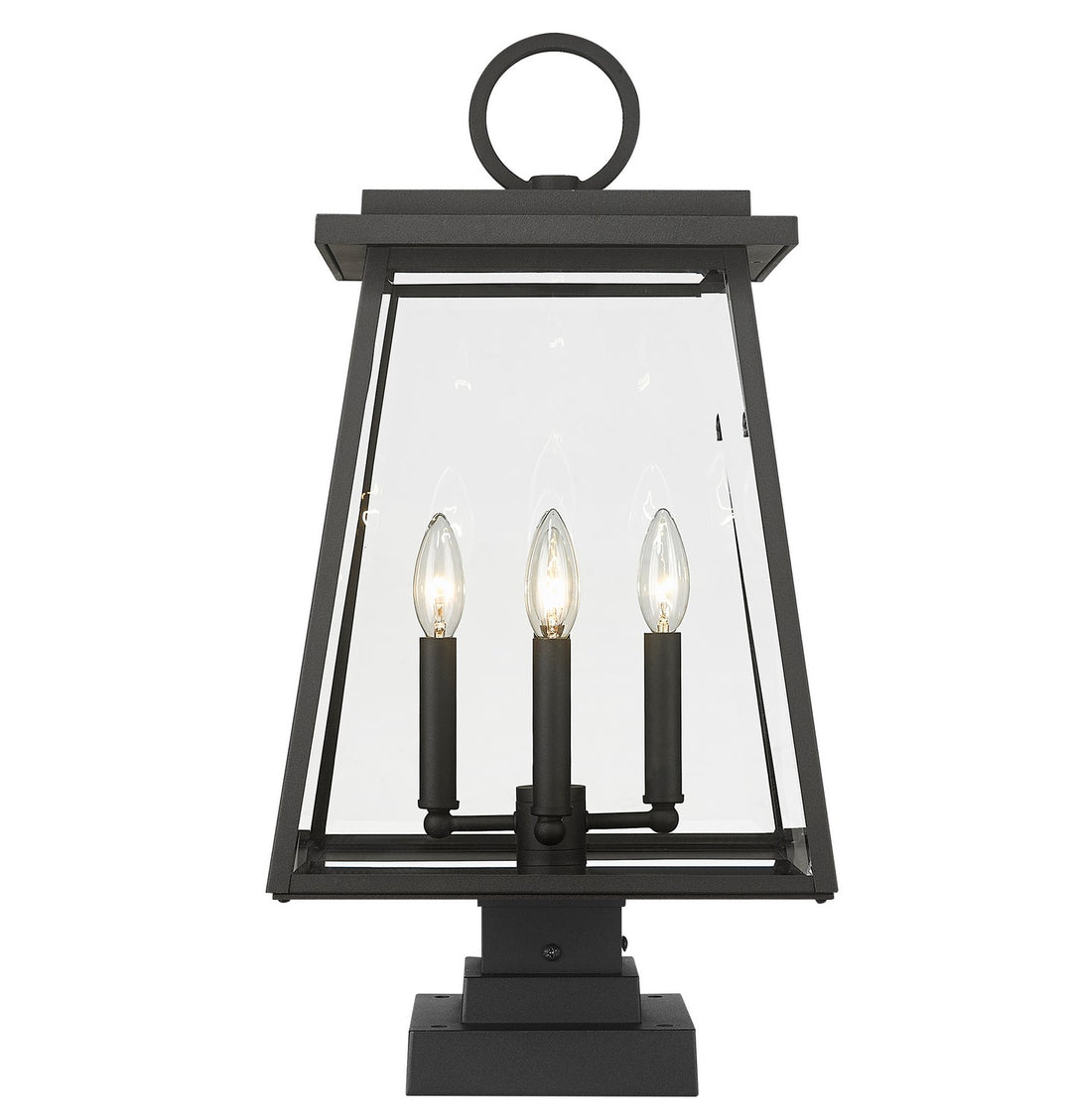 Z-Lite Lighting 521PHBS-SQPM-BK  Broughton Outdoor Black