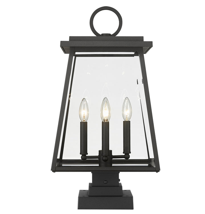 Z-Lite Lighting 521PHBS-SQPM-BK  Broughton Outdoor Black