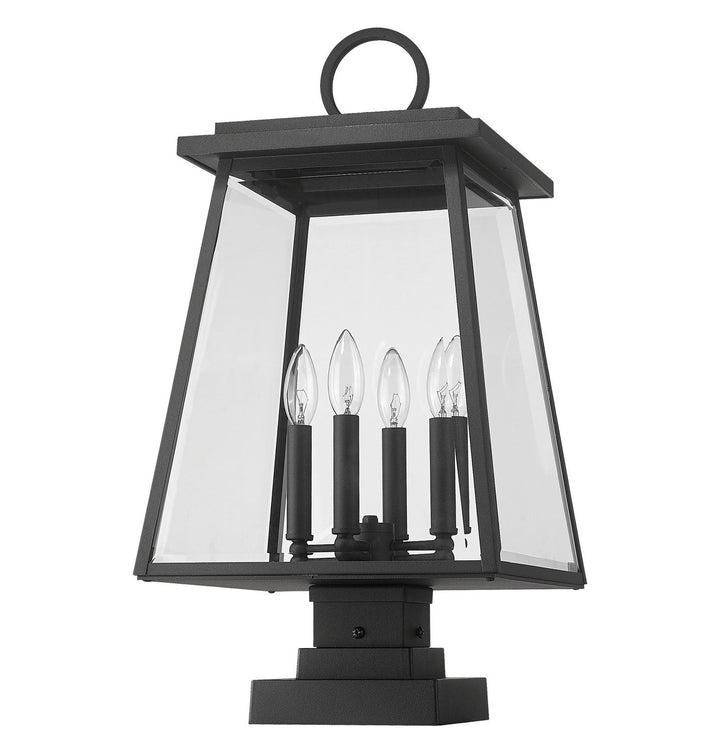 Z-Lite Lighting 521PHBS-SQPM-BK  Broughton Outdoor Black