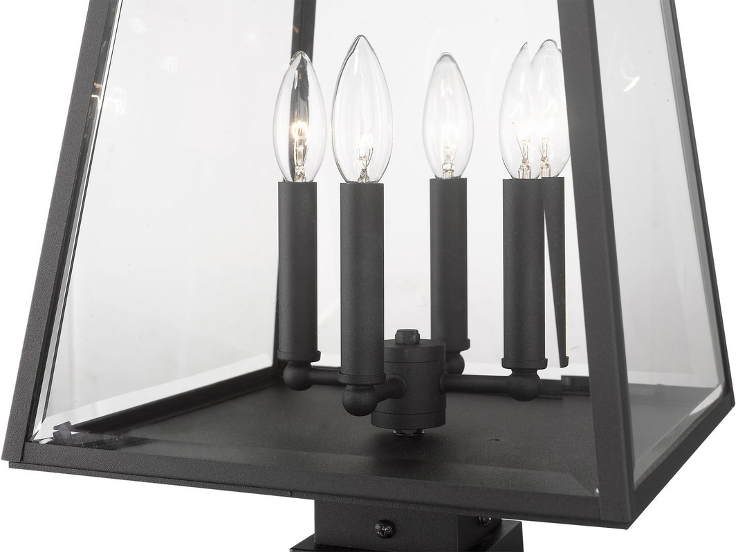 Z-Lite Lighting 521PHBS-SQPM-BK  Broughton Outdoor Black