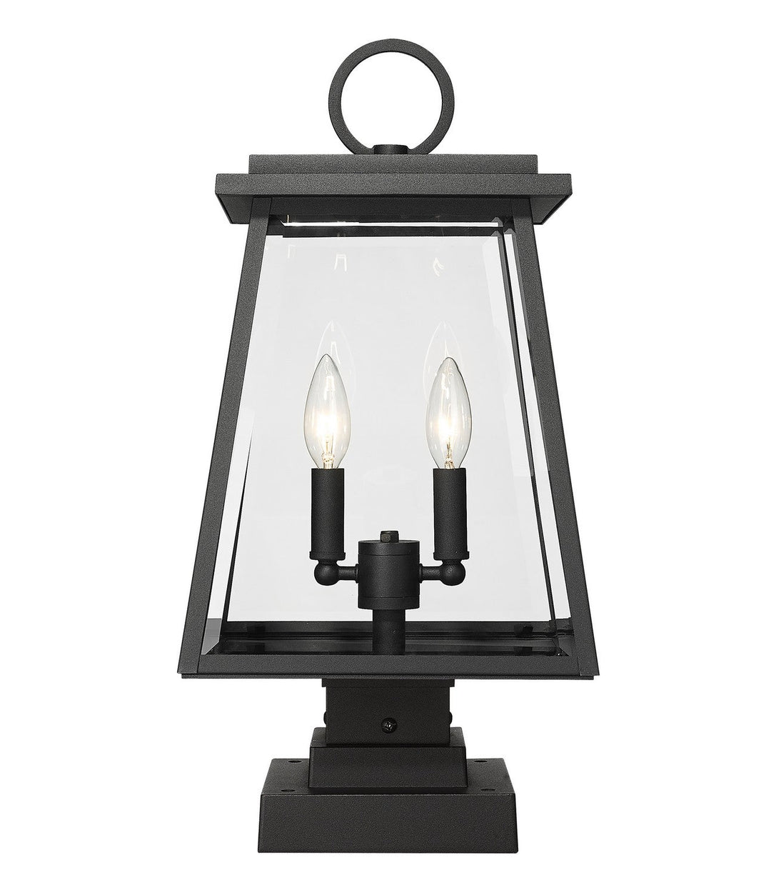 Z-Lite Lighting 521PHMS-SQPM-BK  Broughton Outdoor Black