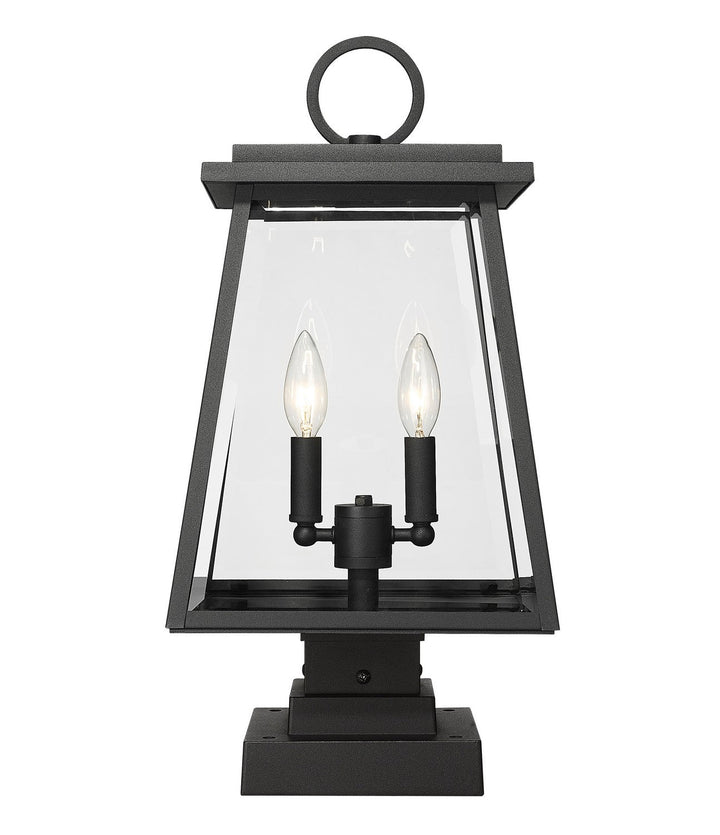 Z-Lite Lighting 521PHMS-SQPM-BK  Broughton Outdoor Black