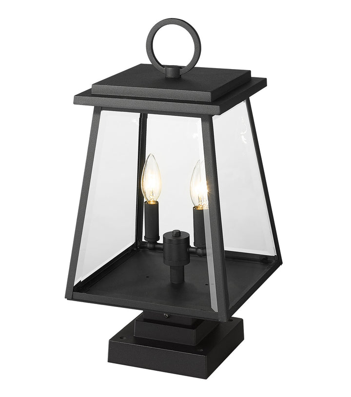 Z-Lite Lighting 521PHMS-SQPM-BK  Broughton Outdoor Black