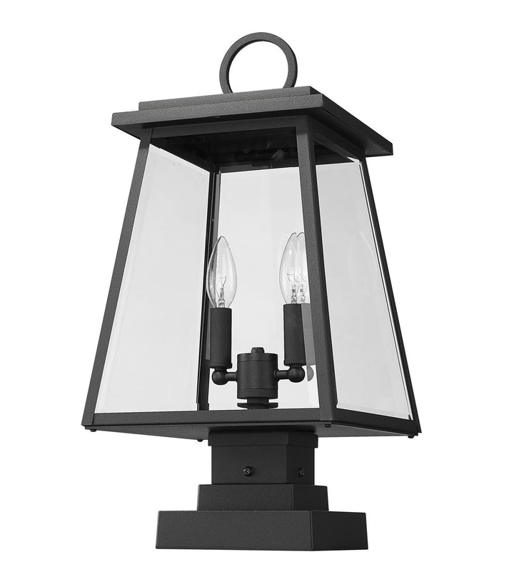 Z-Lite Lighting 521PHMS-SQPM-BK  Broughton Outdoor Black
