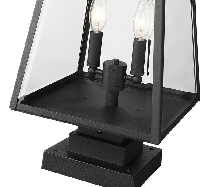 Z-Lite Lighting 521PHMS-SQPM-BK  Broughton Outdoor Black