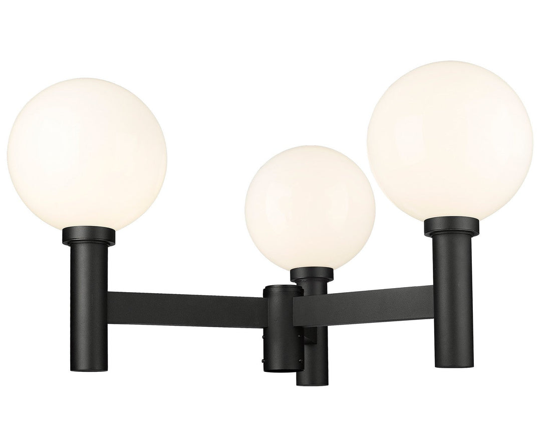 Z-Lite Lighting 597BP3-BK Modern Laurent Outdoor Black