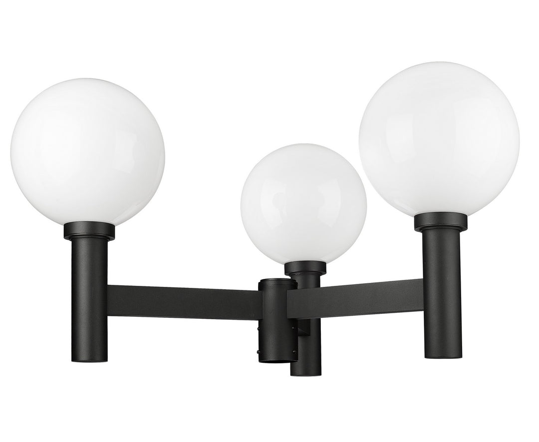 Z-Lite Lighting 597BP3-BK Modern Laurent Outdoor Black