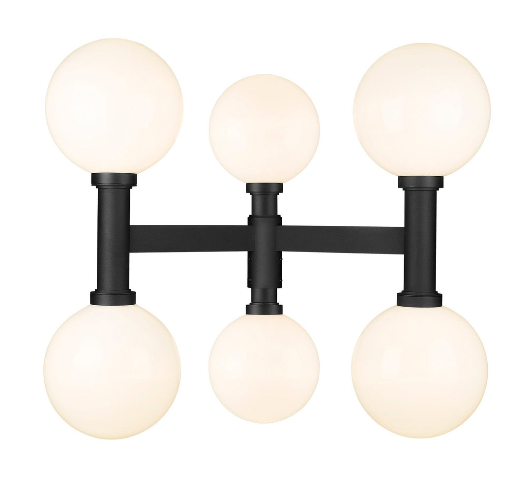 Z-Lite Lighting 597BP6-BK Modern Laurent Outdoor Black