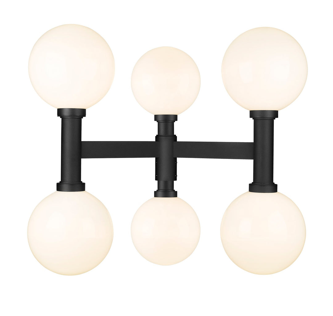 Z-Lite Lighting 597BP6-BK Modern Laurent Outdoor Black