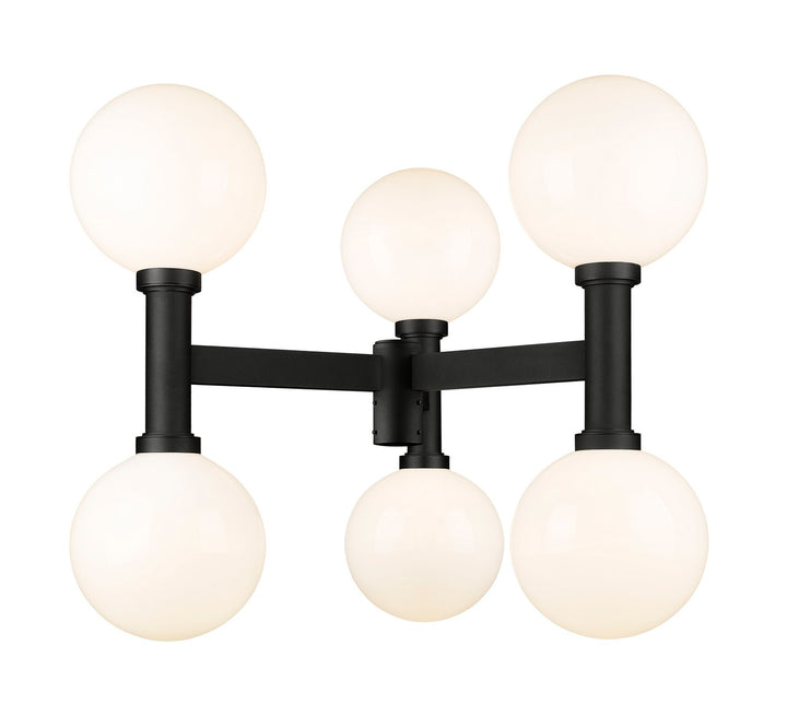 Z-Lite Lighting 597BP6-BK Modern Laurent Outdoor Black