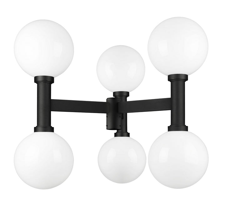 Z-Lite Lighting 597BP6-BK Modern Laurent Outdoor Black