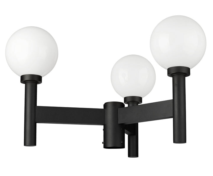 Z-Lite Lighting 597MP3-BK Modern Laurent Outdoor Black