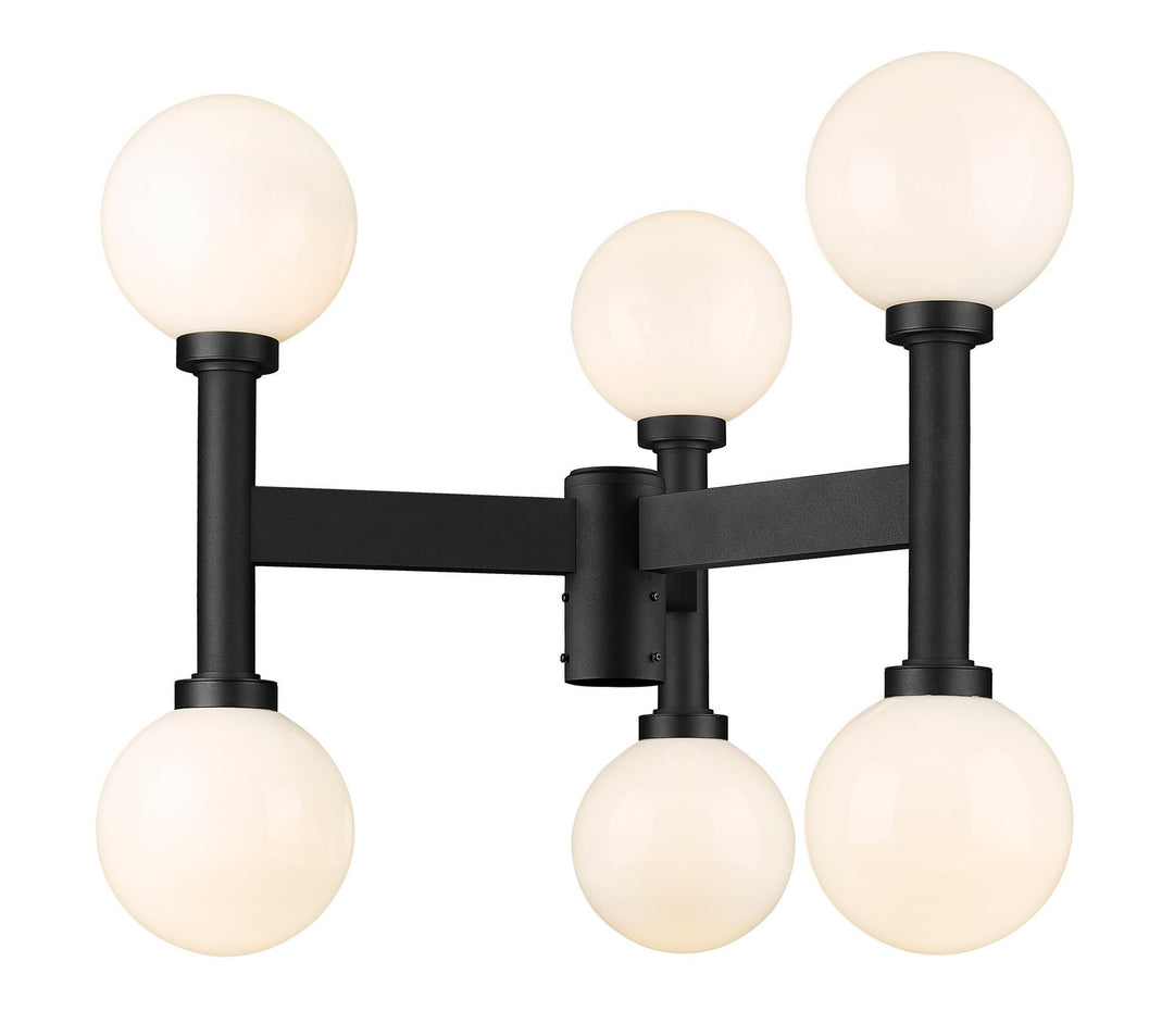 Z-Lite Lighting 597MP6-BK Modern Laurent Outdoor Black